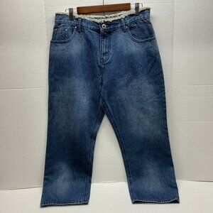 POL LARGE JEANS 32" WAIST 100% COTTON (SIZE 14)